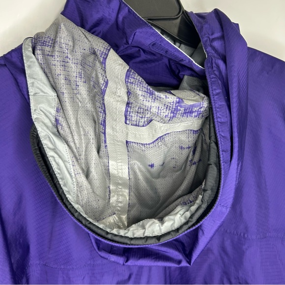 Marmot Hoodie Womens Small Purple Full Zip Hooded Water Rain Jacket-Peeling/FLAW - Picture 5 of 16